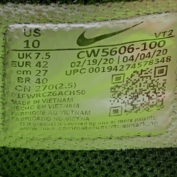 Nike Air Max Excee White Volt Running Shoes CW5606-100 Women’s Sz 10 EU 42 - Picture 5 of 10